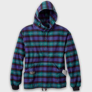 Hooded Flannel Pullover